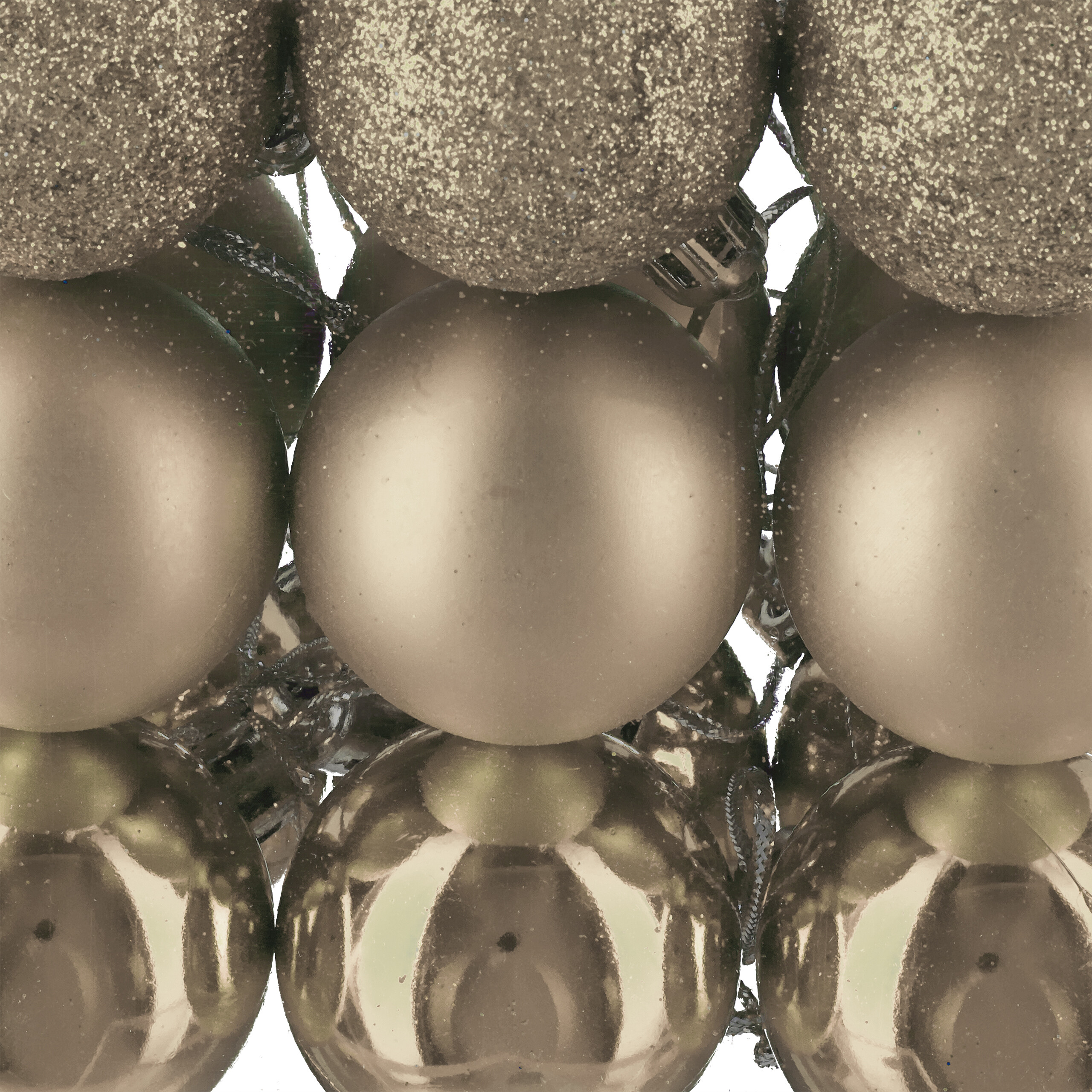 Weihnachtskugeln Tannenbaumdeko Christbaumschmuck Weihnachtskugelset 50er Set - Bild 59 von 77