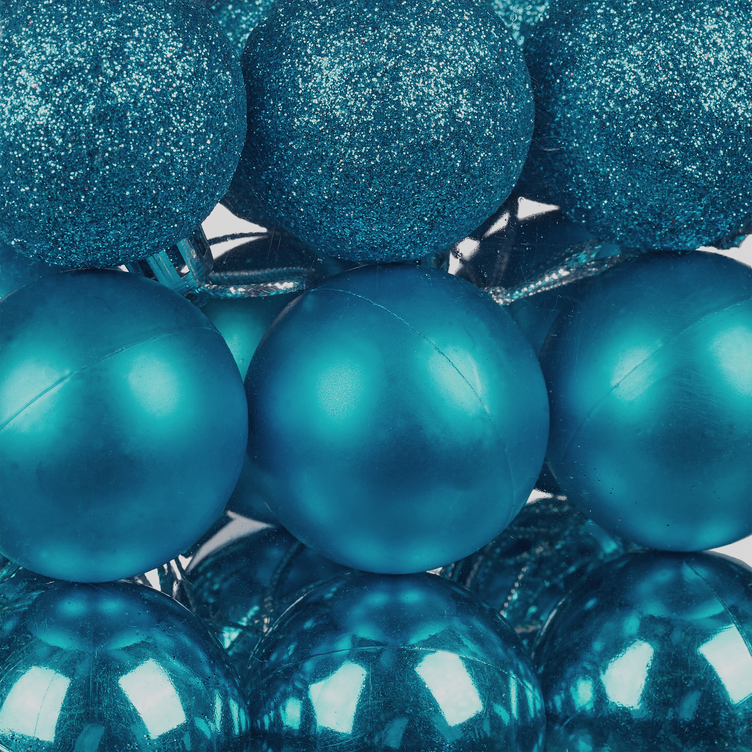 Weihnachtskugeln Tannenbaumdeko Christbaumschmuck Weihnachtskugelset 50er Set - Bild 65 von 77