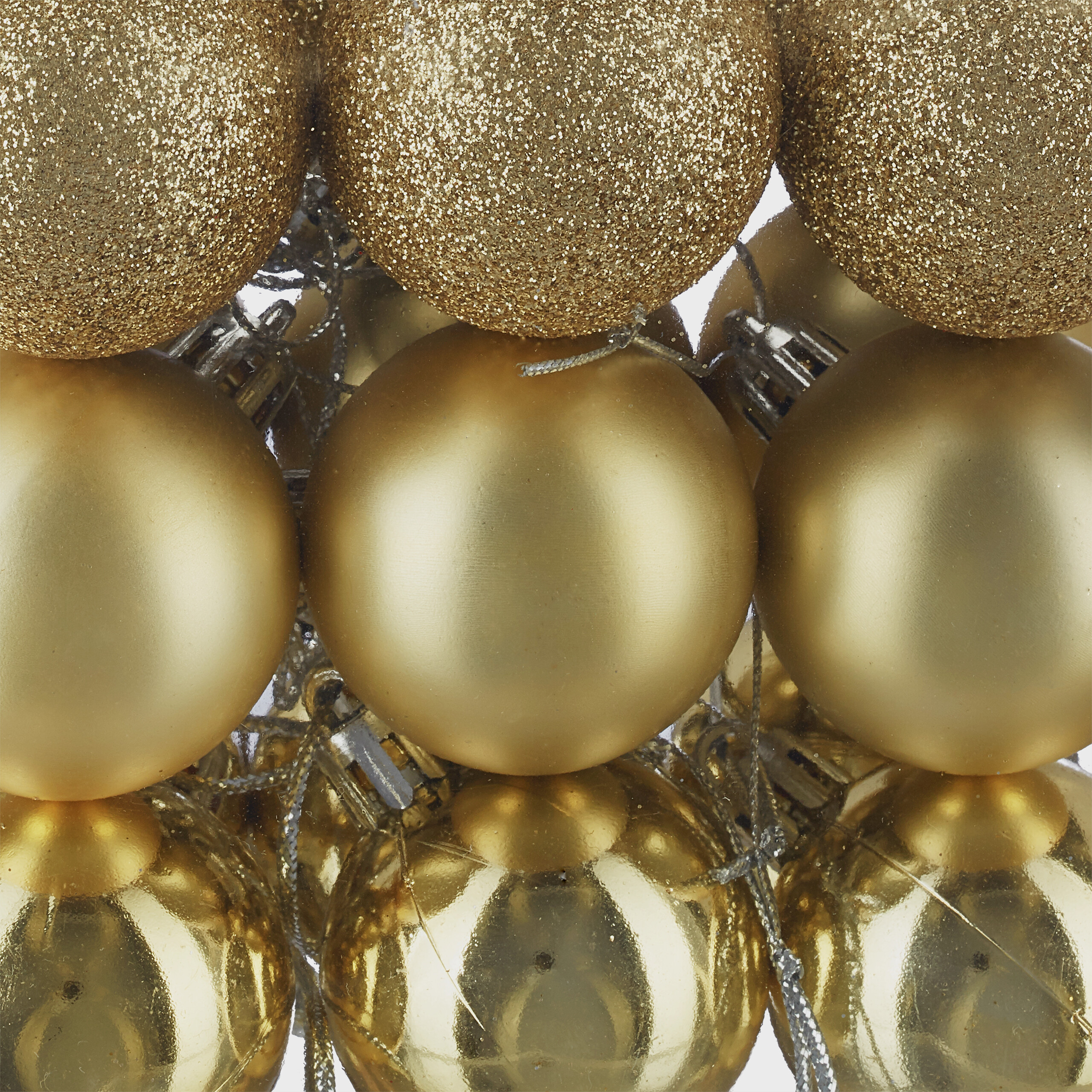 Weihnachtskugeln Tannenbaumdeko Christbaumschmuck Weihnachtskugelset 50er Set - Bild 70 von 77