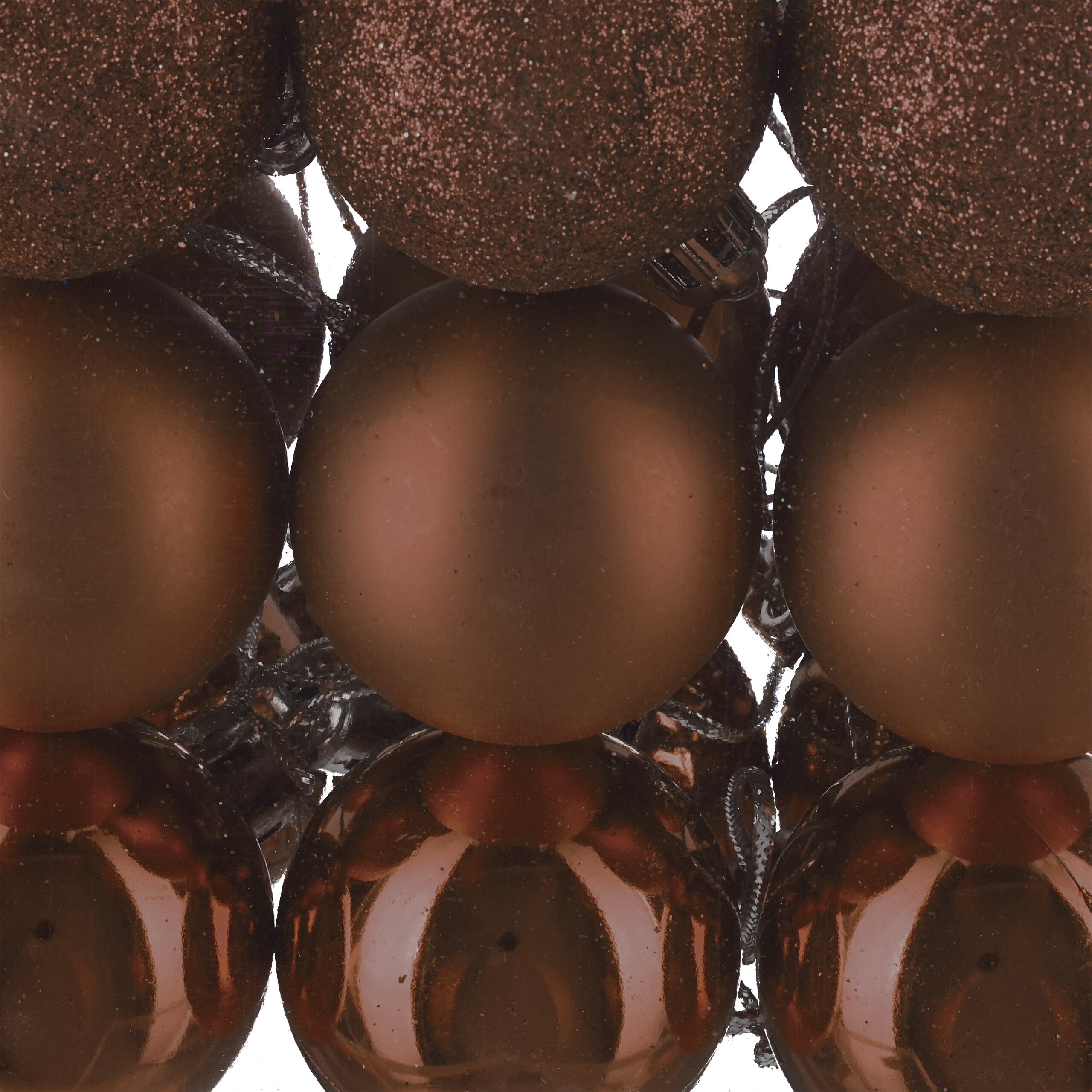 Weihnachtskugeln Tannenbaumdeko Christbaumschmuck Weihnachtskugelset 50er Set - Bild 47 von 77