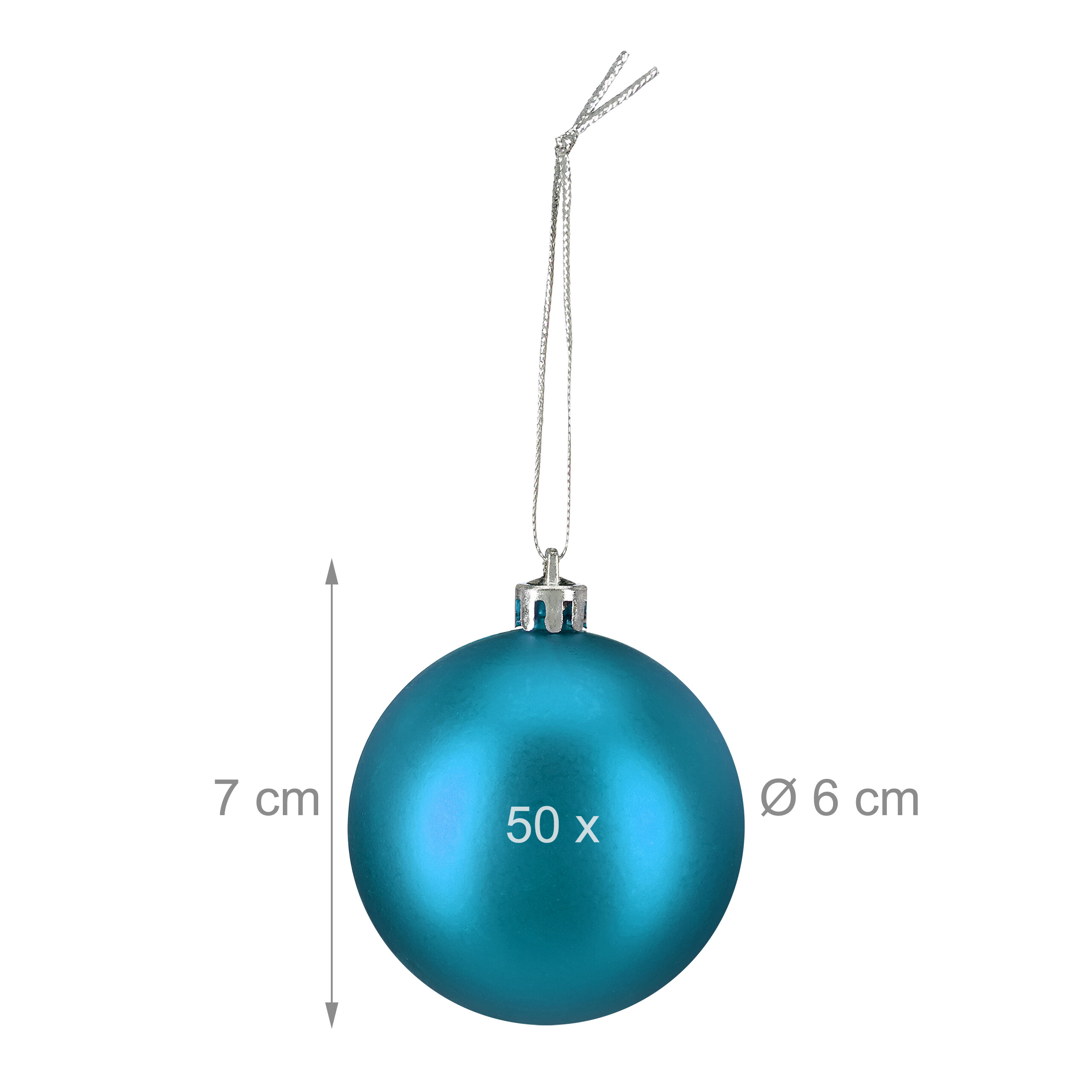 Weihnachtskugeln Weihnachtsbaumkugeln Christbaumkugeln Baumkugeln 50er Set