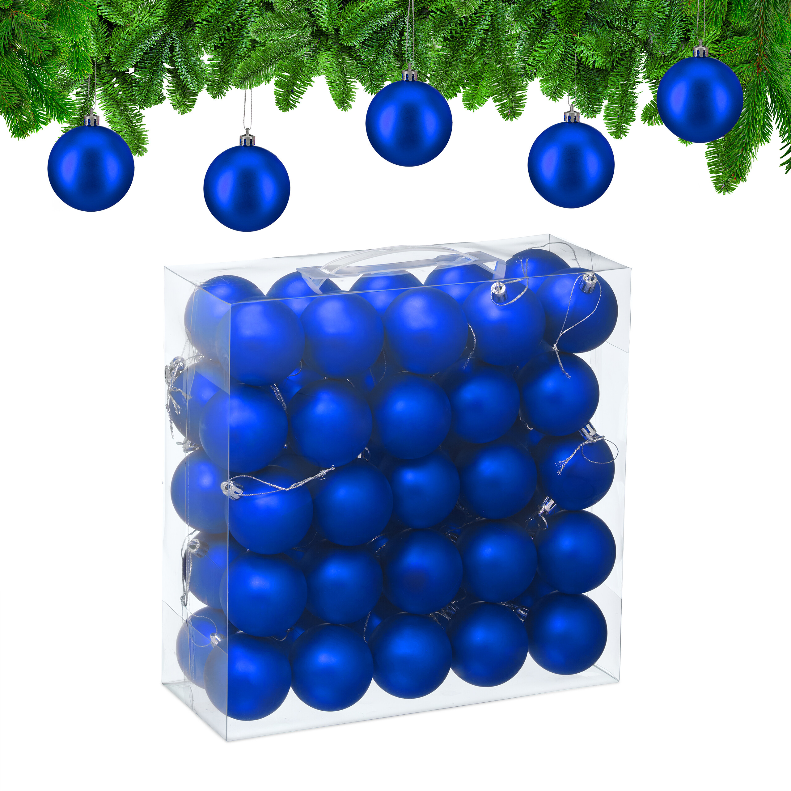 Weihnachtskugeln Weihnachtsbaumkugeln Christbaumkugeln Baumkugeln 50er Set