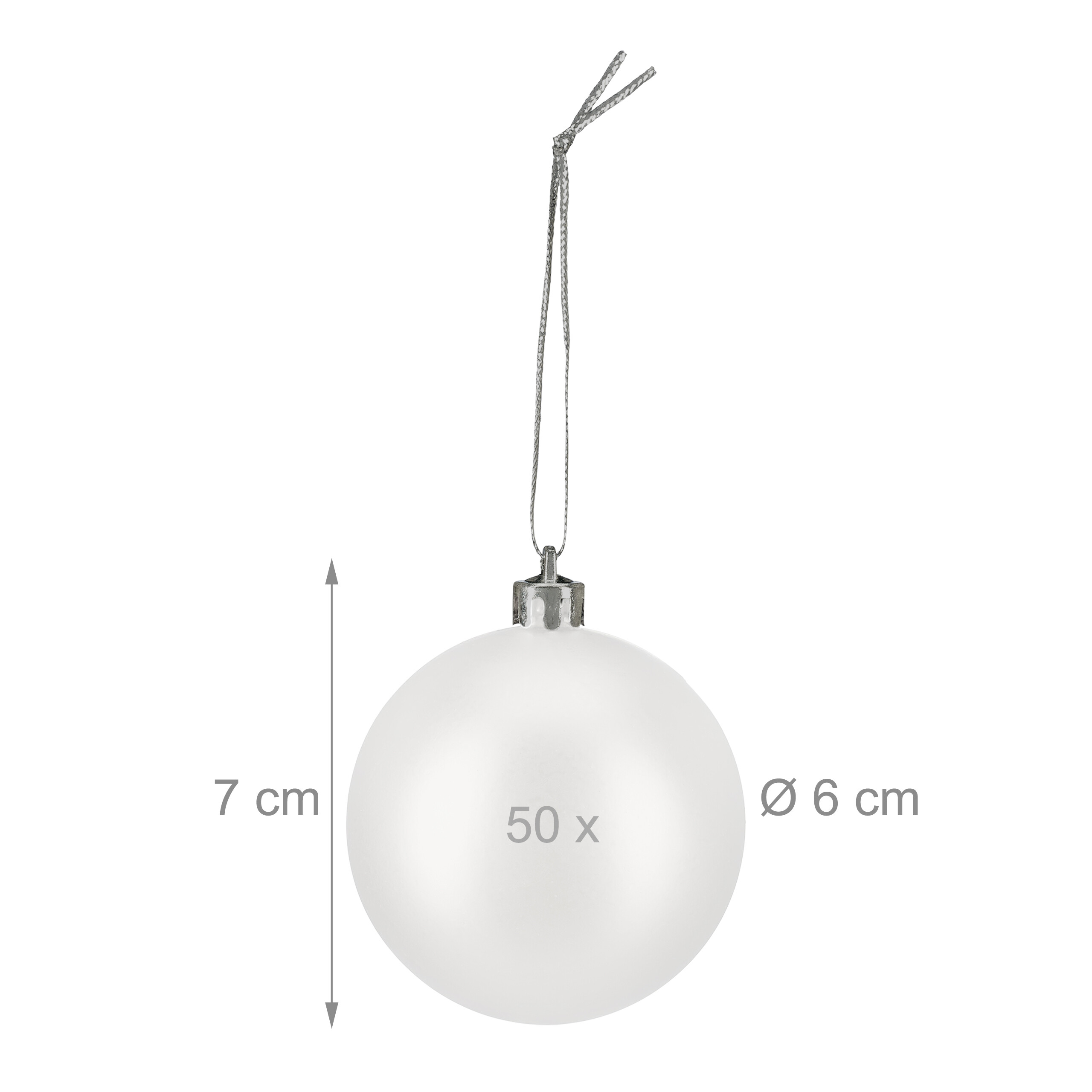 Weihnachtskugeln Weihnachtsbaumkugeln Christbaumkugeln Baumkugeln 50er Set