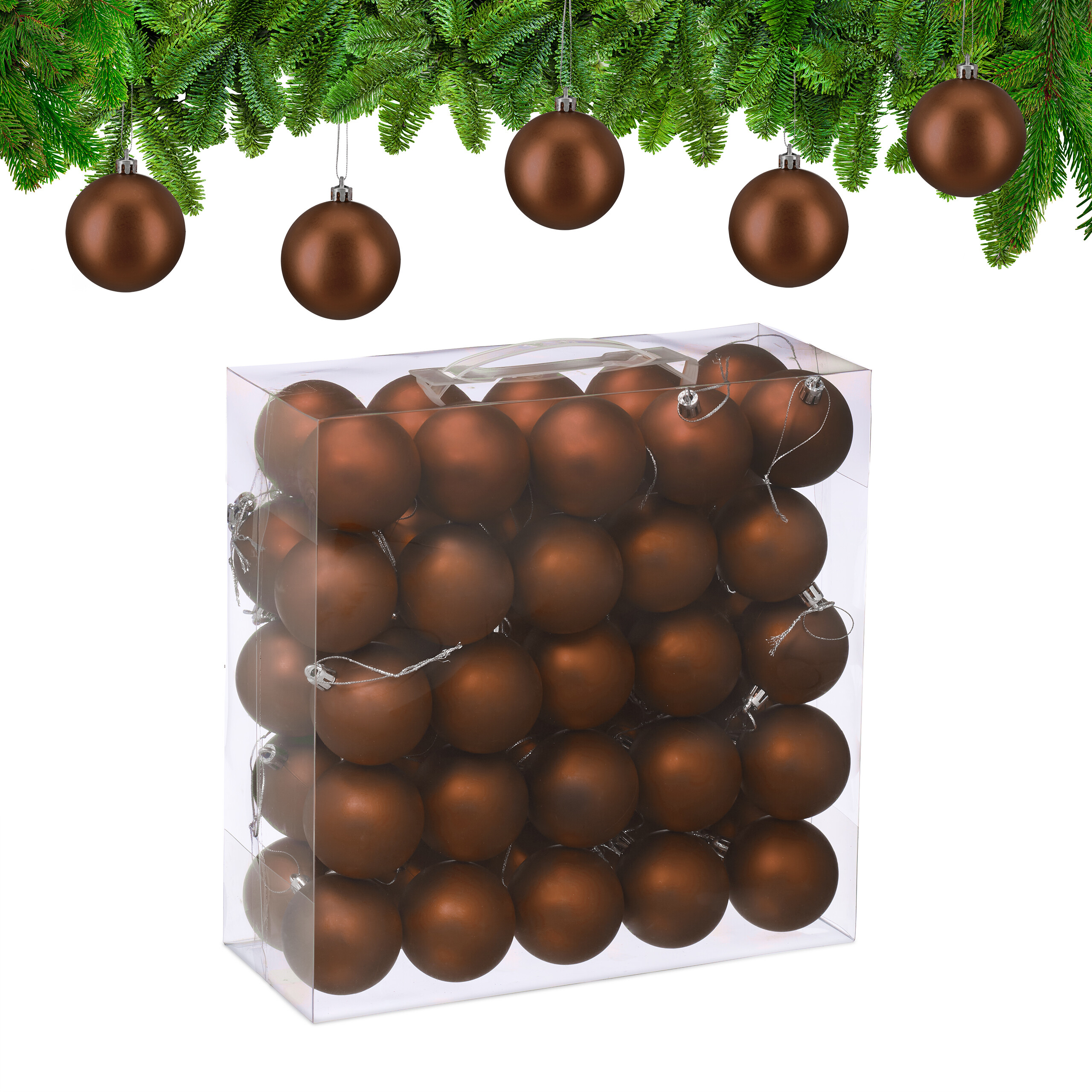 Weihnachtskugeln Weihnachtsbaumkugeln Christbaumkugeln Baumkugeln 50er Set