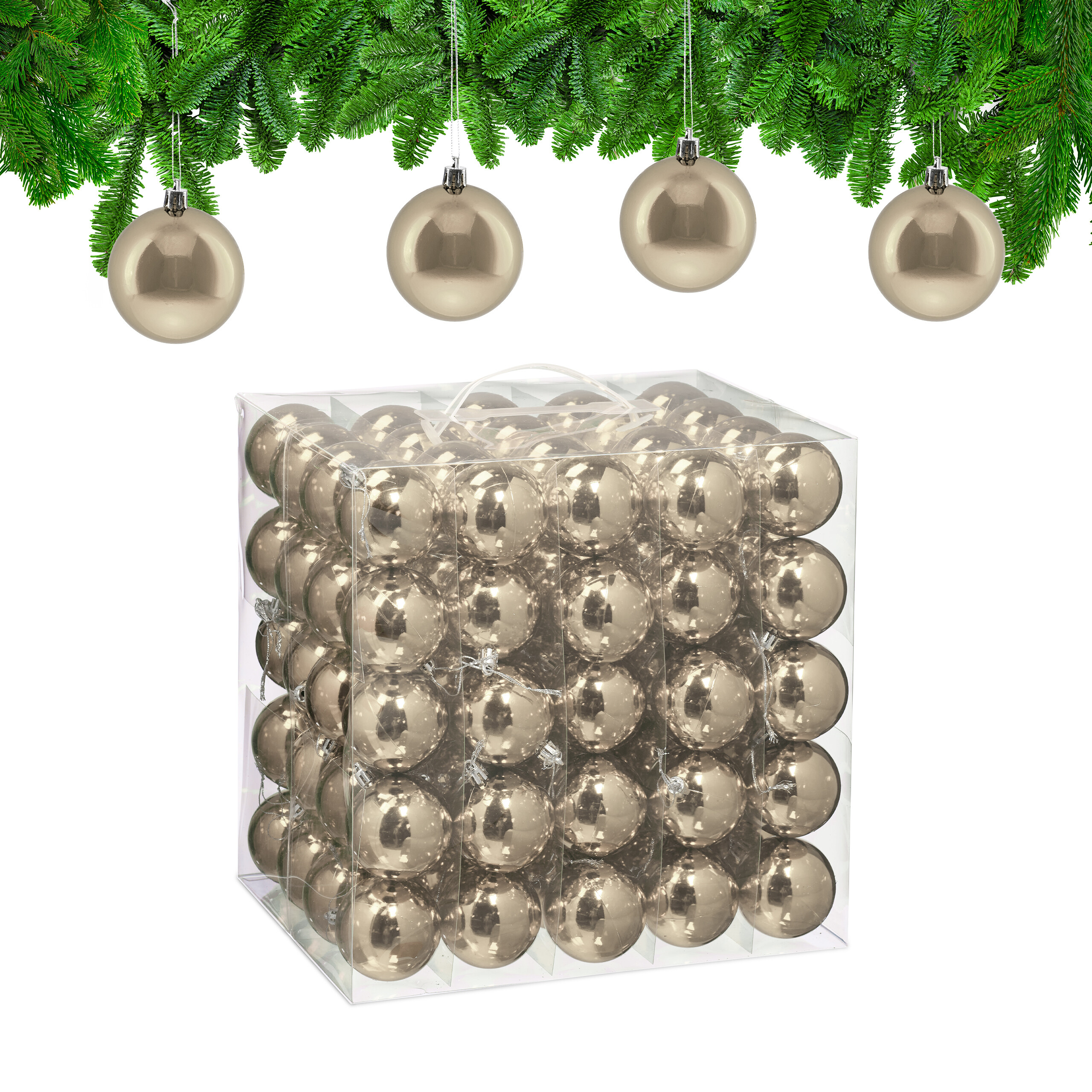 Weihnachtskugeln Weihnachtsbaumkugeln Christbaumkugeln Baumkugeln 100er Set