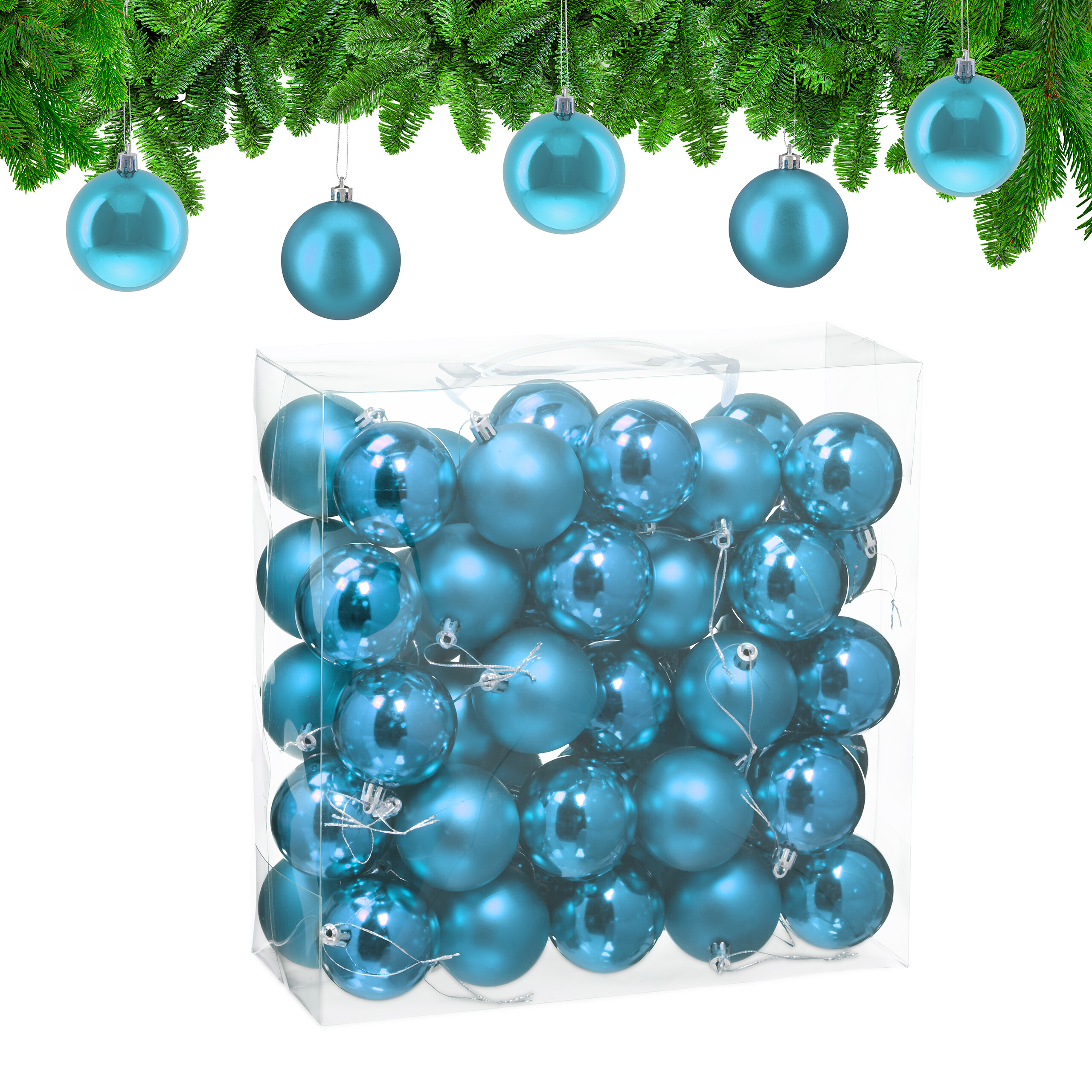 Weihnachtskugeln Weihnachtsbaumkugeln Christbaumkugeln Weihnachtskugelset 50x