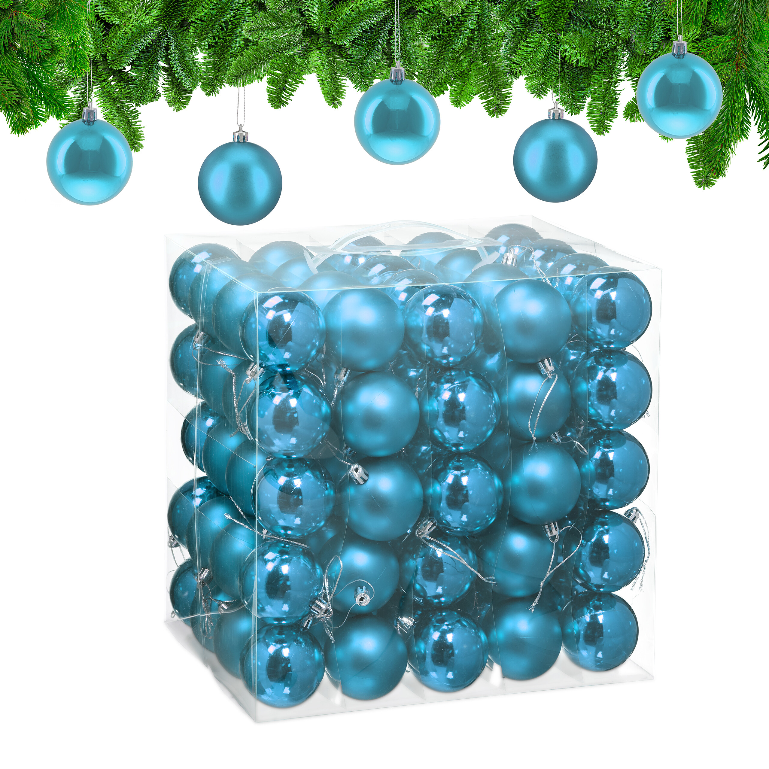 Weihnachtskugeln Weihnachtsbaumkugeln Christbaumkugeln Weihnachtskugelset 100x