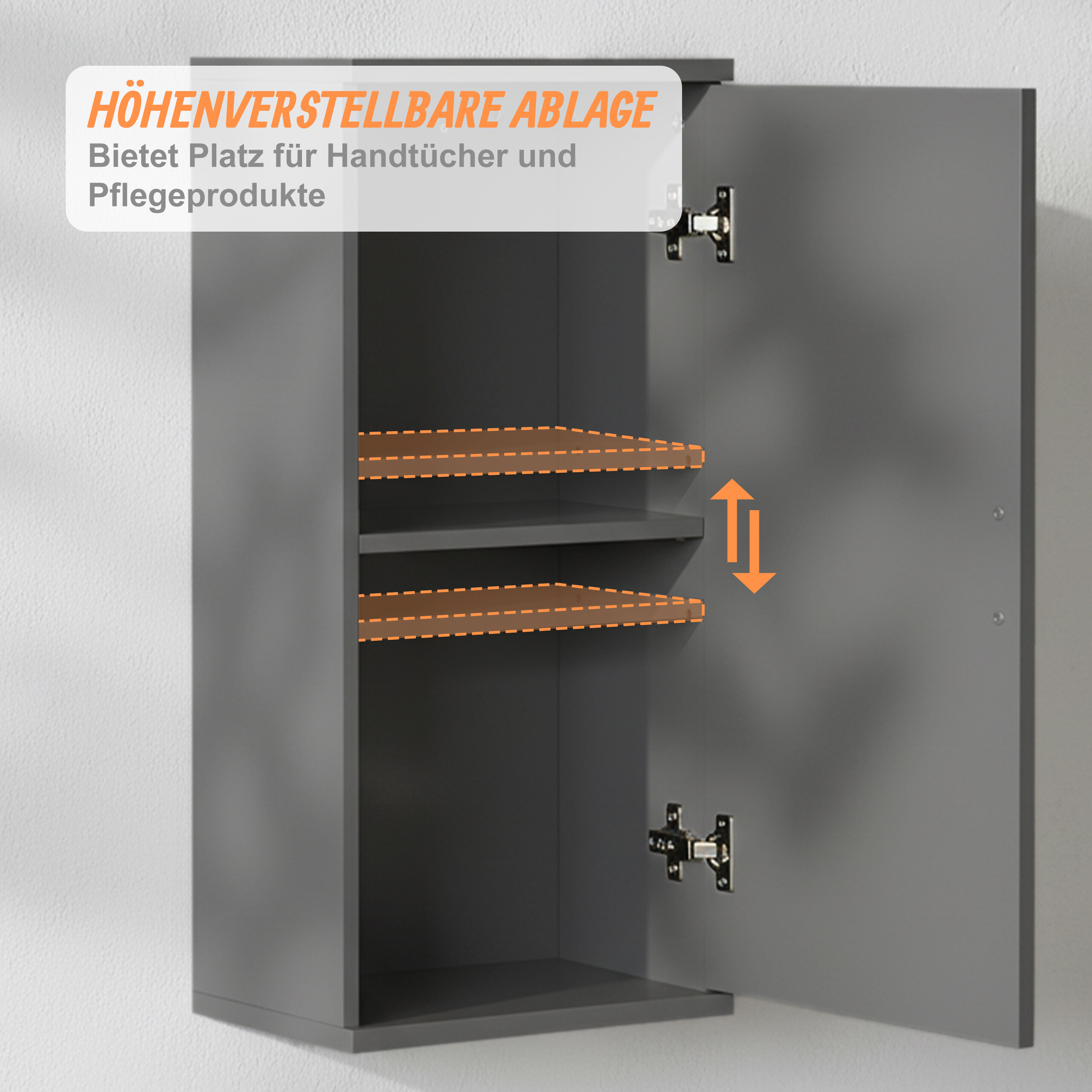Hängeschrank Badezimmerschrank Badschrank Badhängeschrank Wandschrank hängend - Produktbild 4