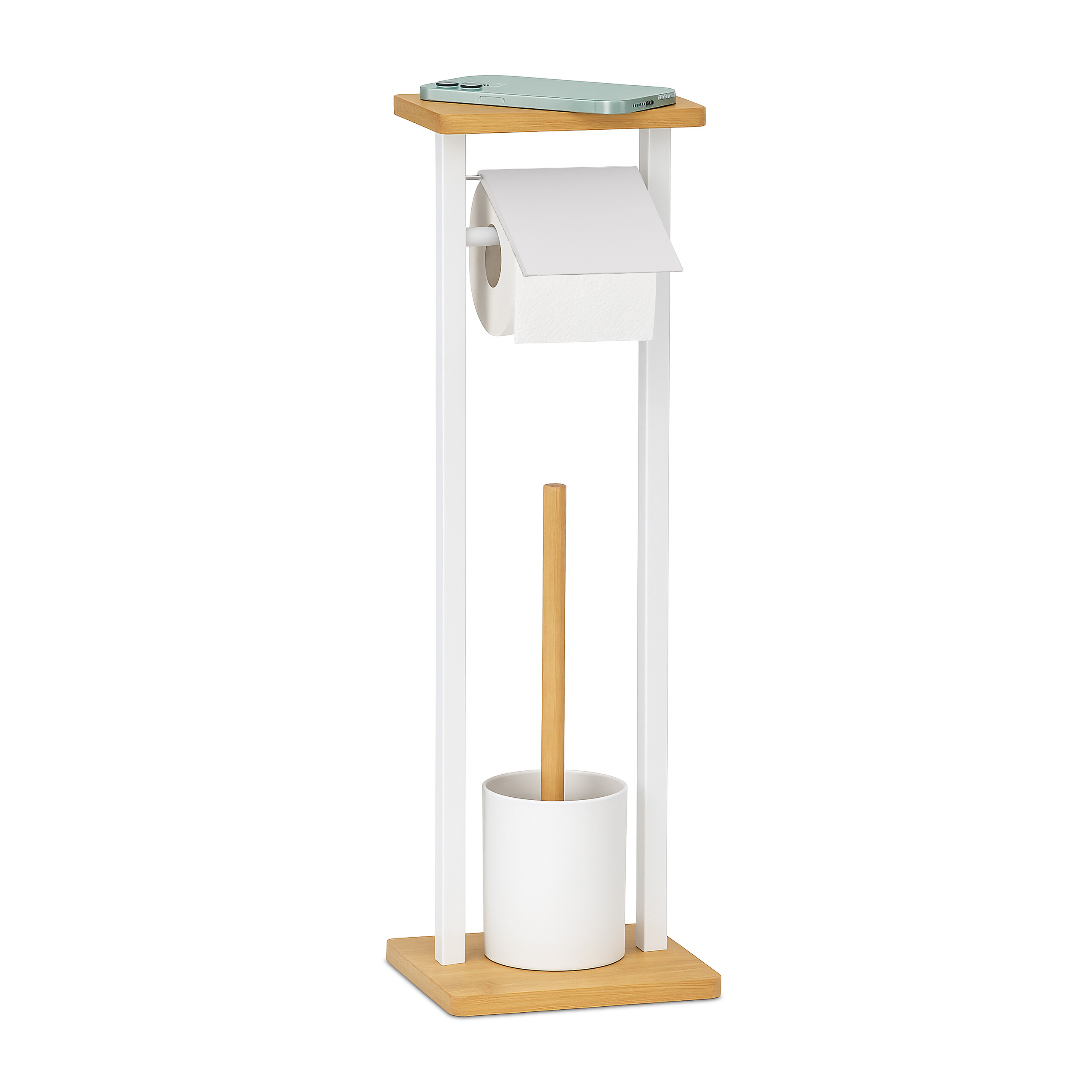 Wc-Garnitur Toilettenbürstengarnitur WC-Rollenhalter Toilettenpapierhalter 