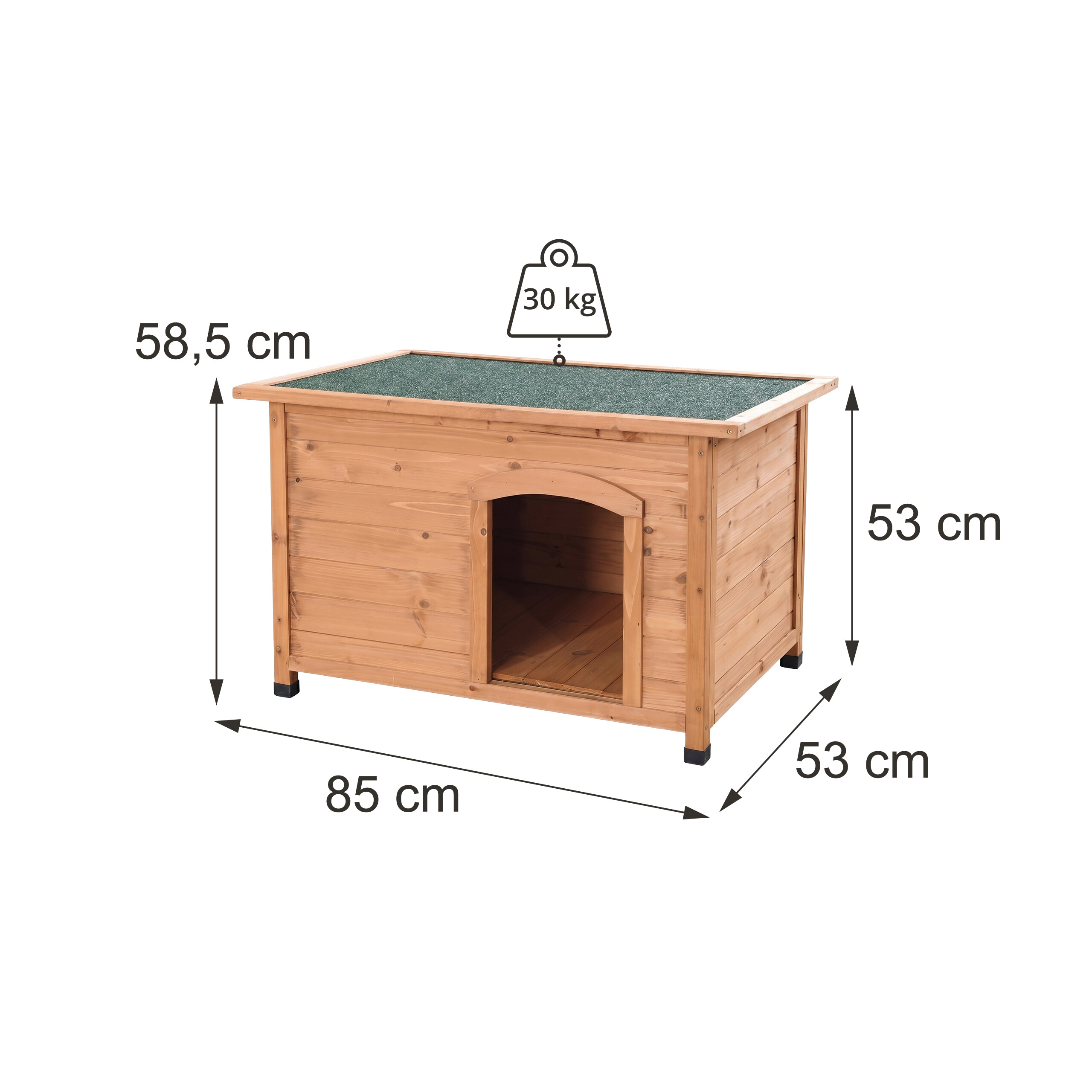 Hundehütte Hundehöhle Hundehaus Hundevilla Tierhaus Hunde Hundehäuschen outdoor - Produktbild 3