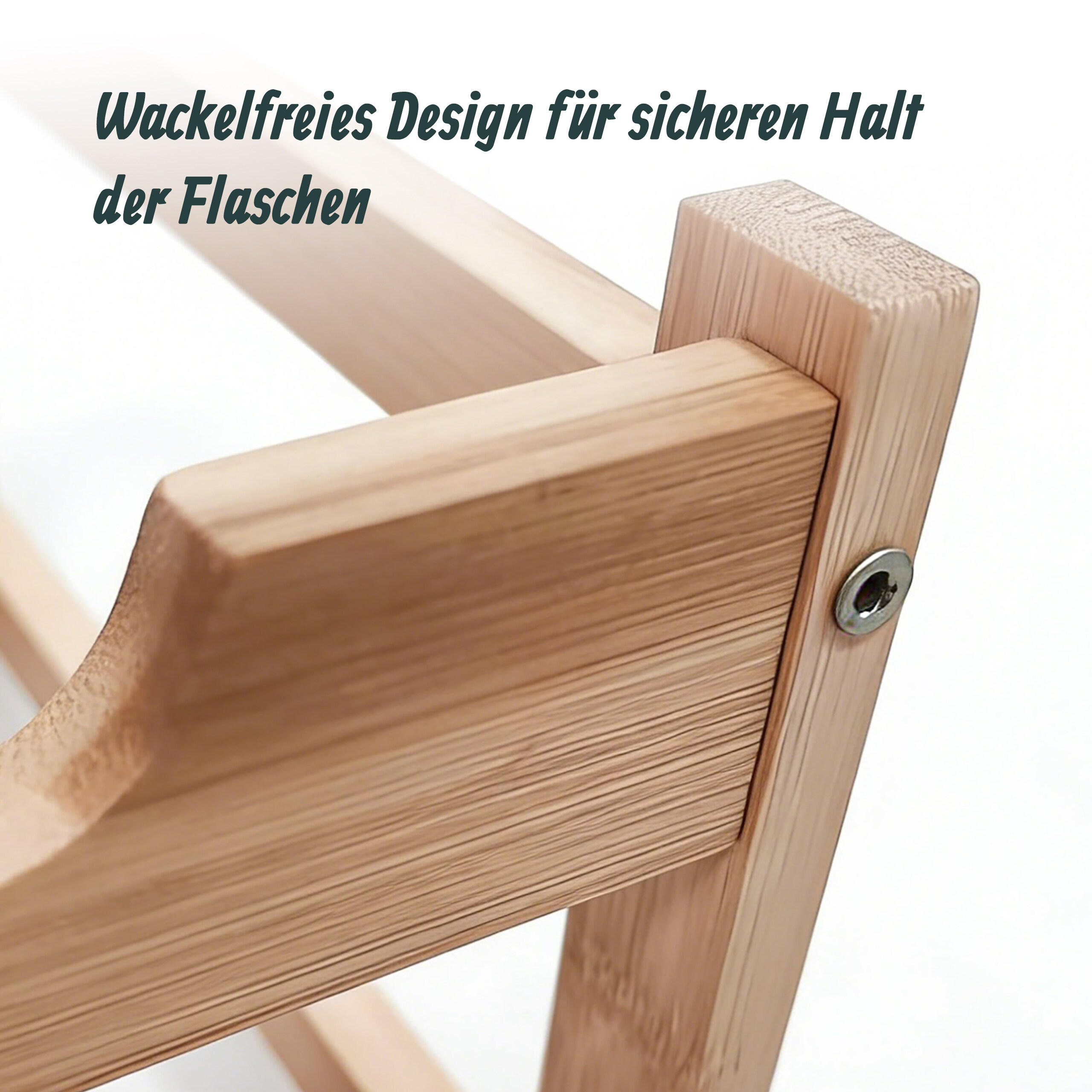 Weinregal Flaschenregal Weinflaschenhalter Weinhalter Flaschenständer Bambus - Produktbild 4