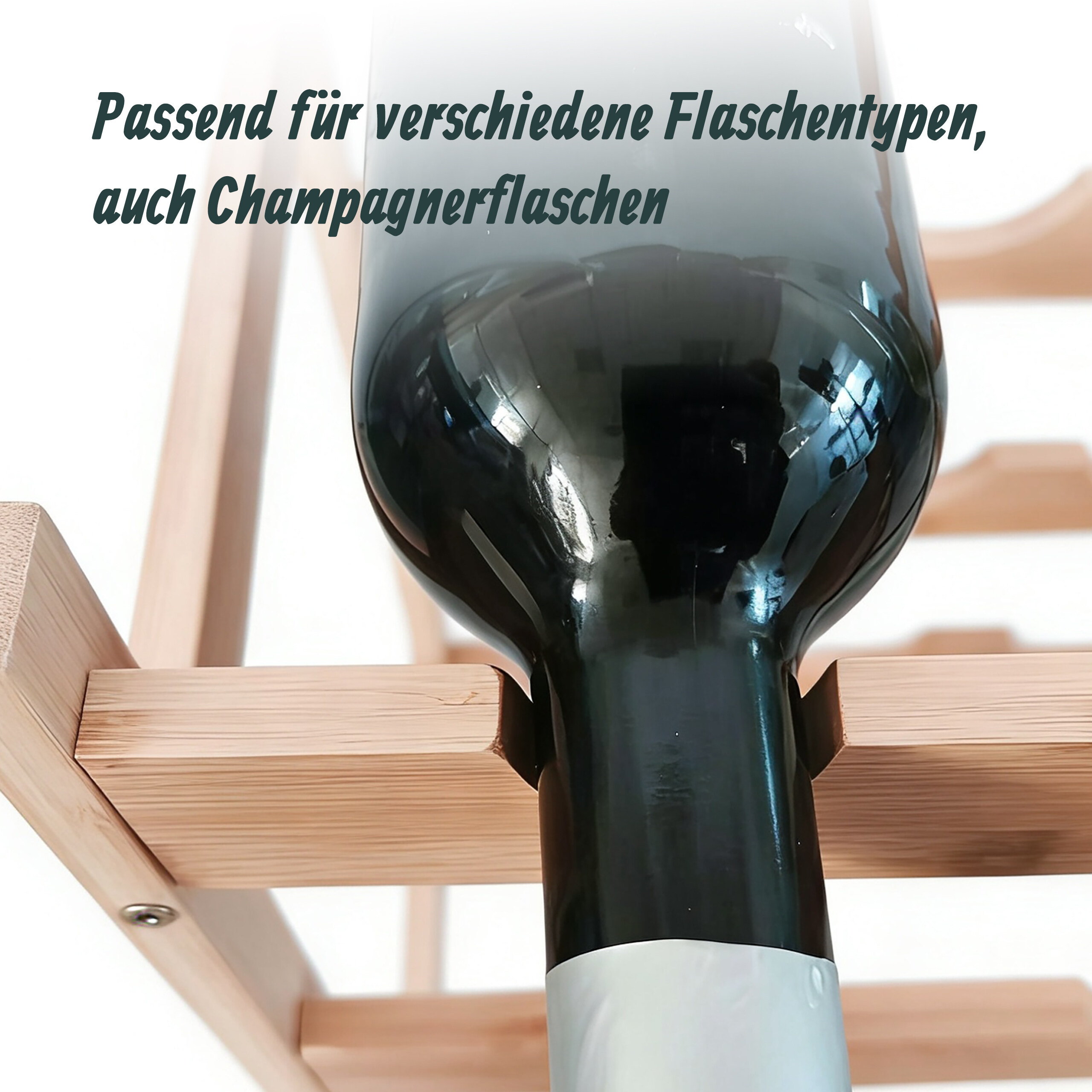 Weinregal Flaschenregal Weinflaschenhalter Weinhalter Flaschenständer Bambus