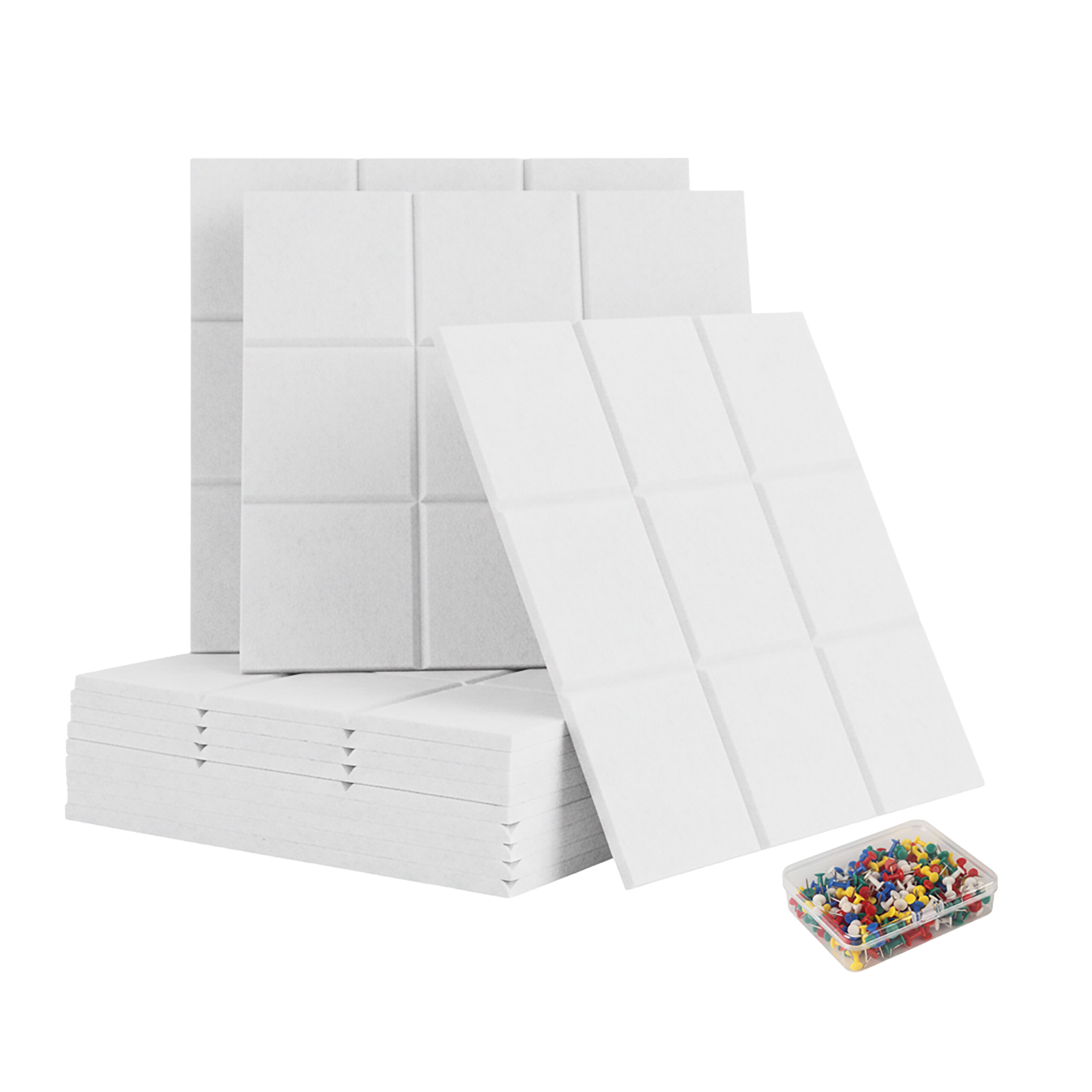 Filzpinnwand Filzwand Pinntafel Memoboard Pinboard Pinnwand Leiste 12er Set