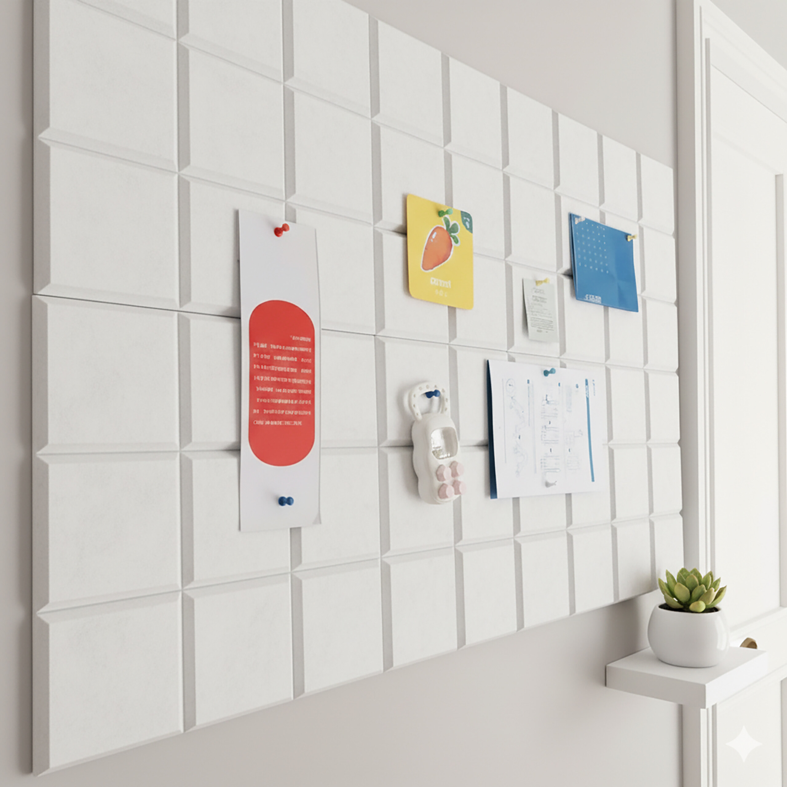 Filzpinnwand Filzwand Pinntafel Memoboard Pinboard Pinnwand Leiste 12er Set - Produktbild 1