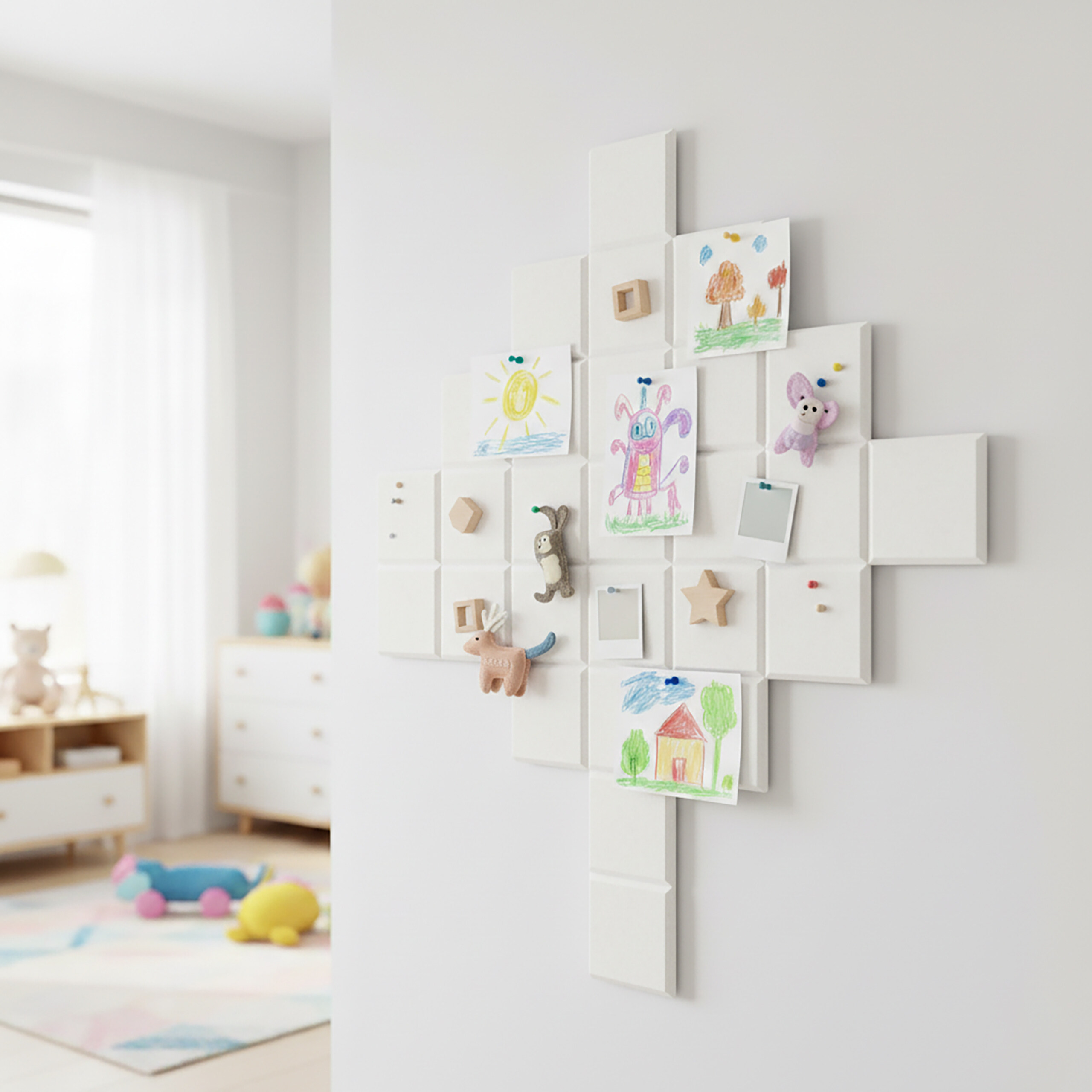 Filzpinnwand Filzwand Pinntafel Memoboard Pinboard Pinnwand Leiste 12er Set - Produktbild 2
