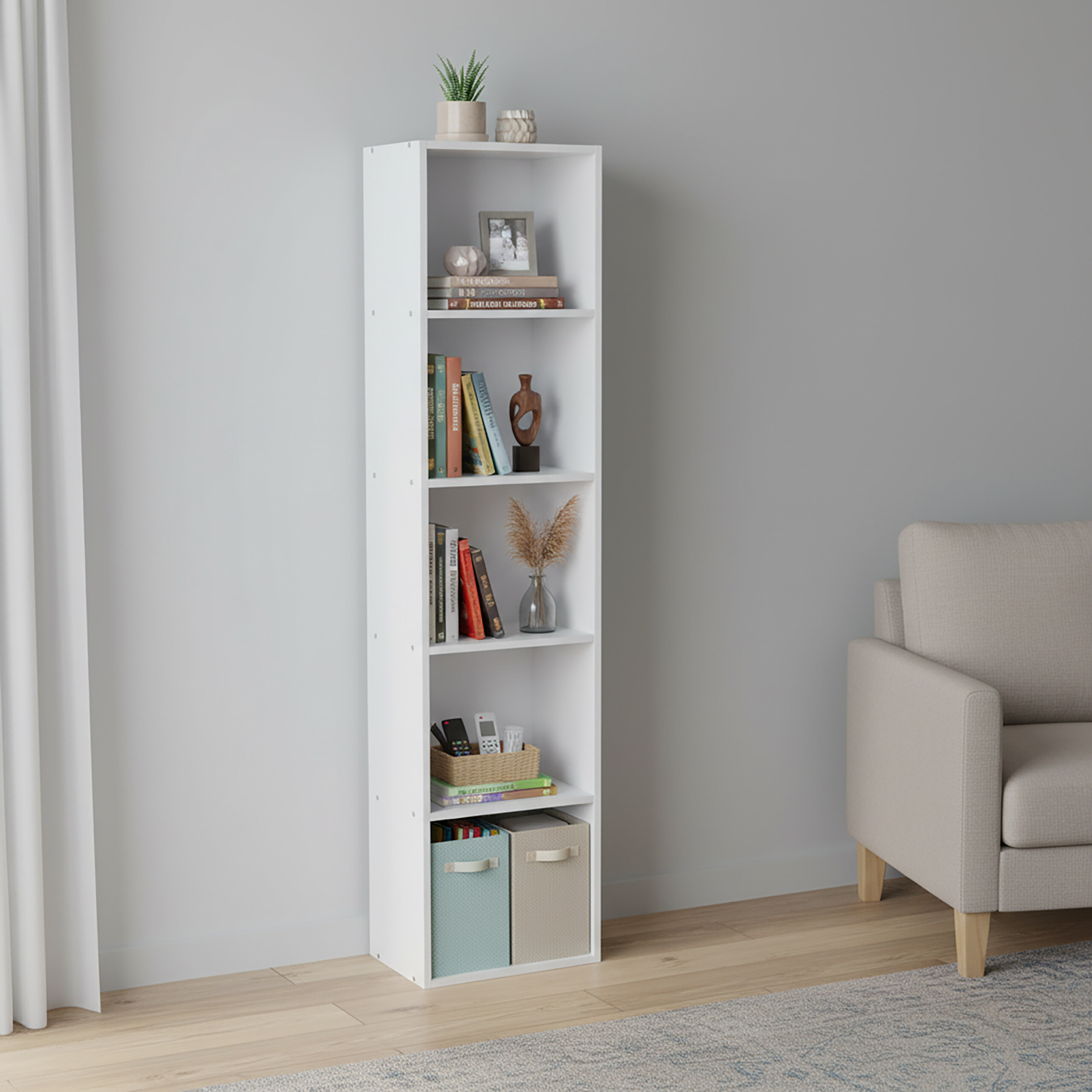 Bibliothèque étagère sur pied étagère cubique meuble d'appoint meuble à livres