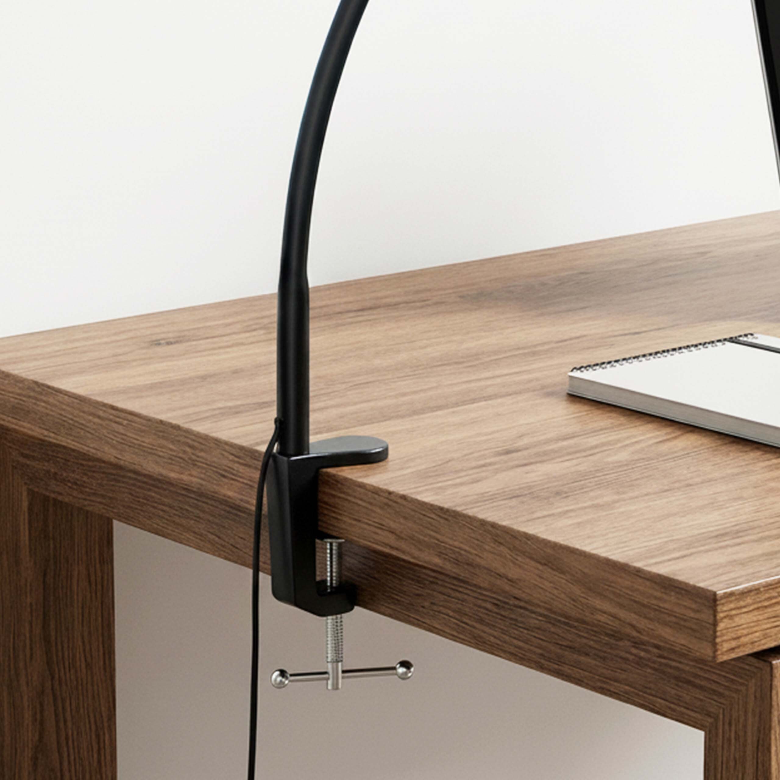 Desk lamp, dual-head clamp lamp, LED, USB inline control - Produktbild 7