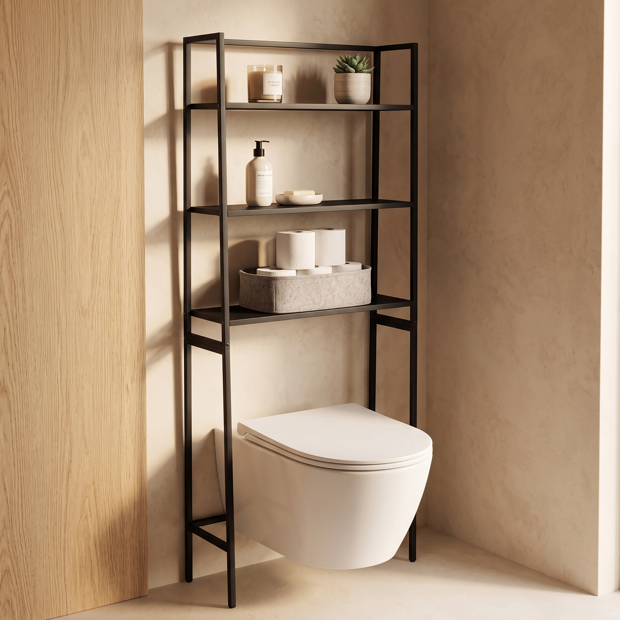 Étagère pour lave-linge, meuble lave-linge, meuble surélevé, sur pied, métal