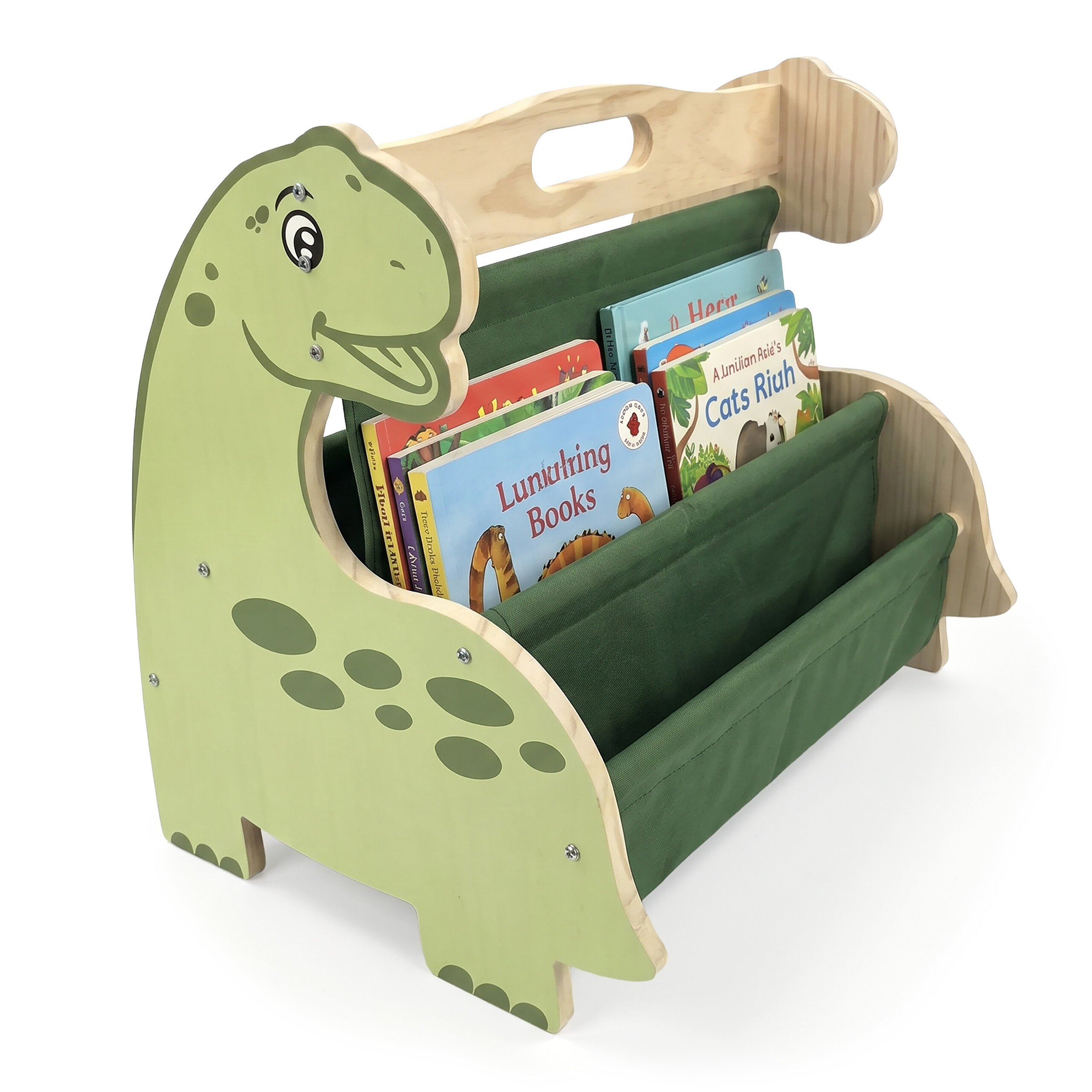 Bücherregal Kinder Kinderbücherregal Kinderregal Kinderbuchregal Holz Stoff