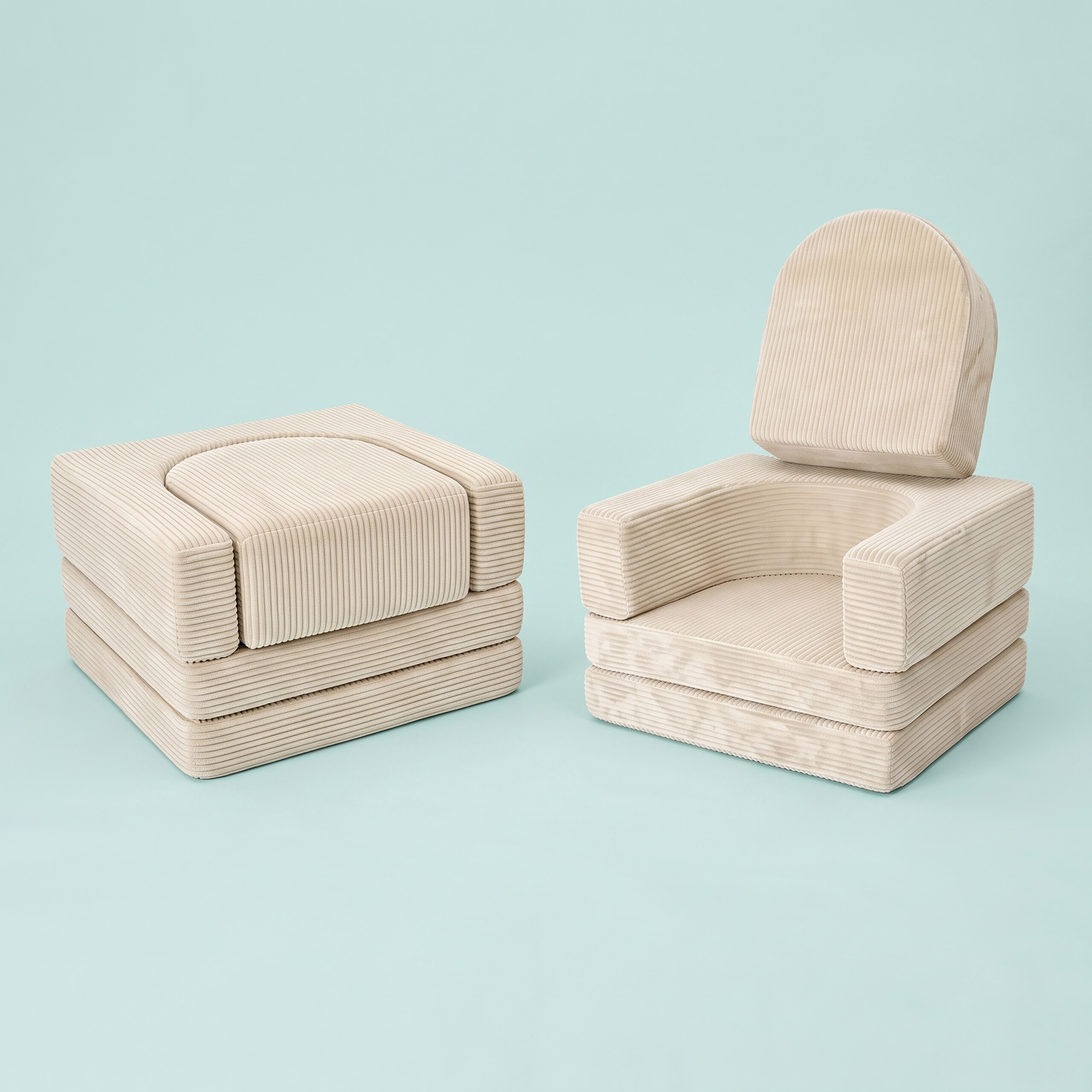 Kinder Spielsofa Kindersofa Kindercouch Spielcouch Bausteine Kuschelecke modular - Produktbild 6