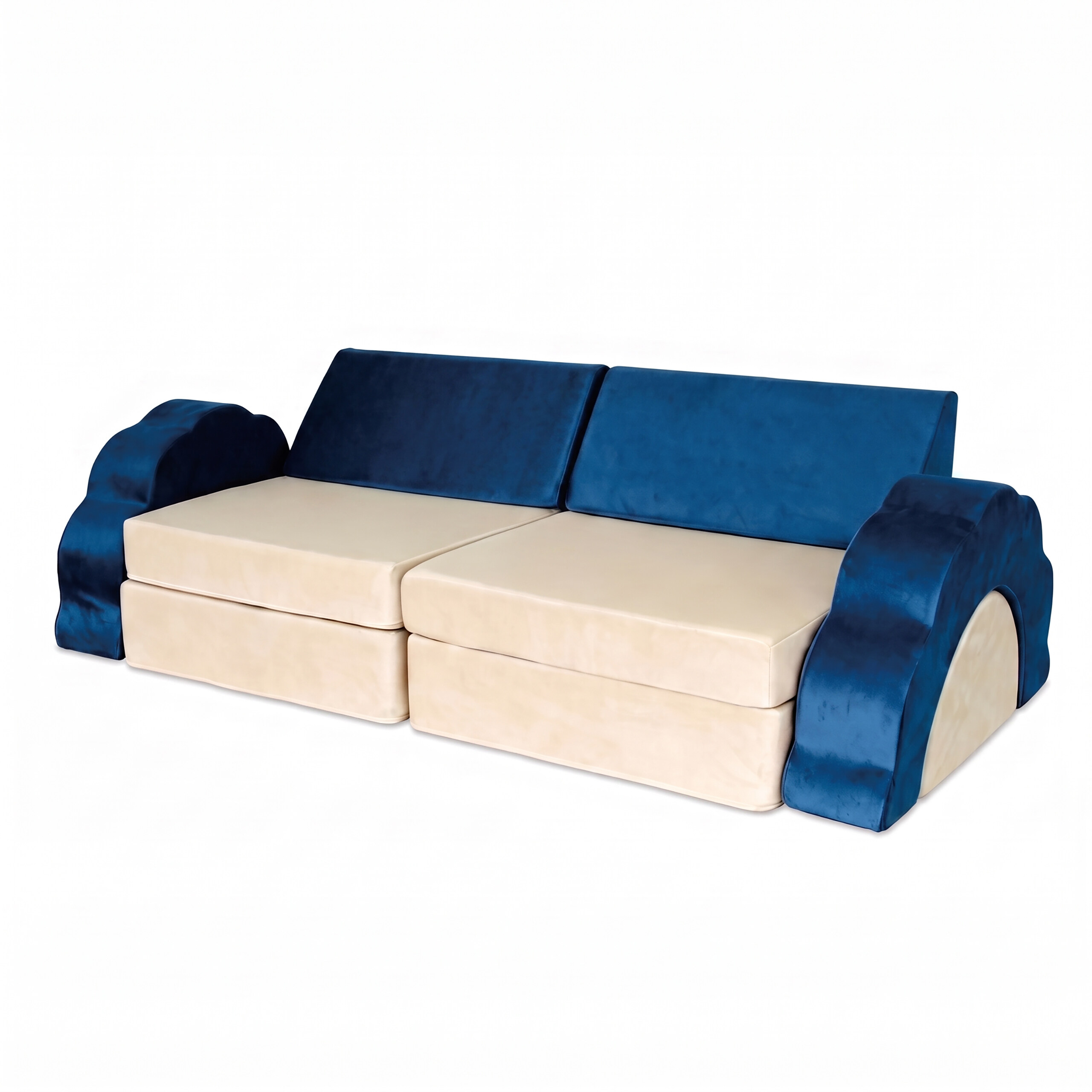 Kinder Spielsofa Kindersofa Kindercouch Spielcouch Bausteine Kuschelecke Samt